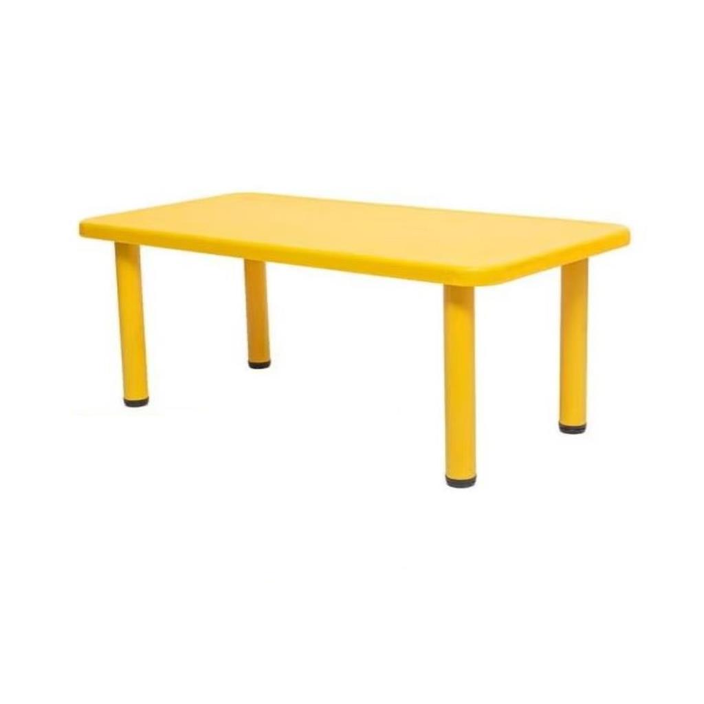 Kids Rectangular Plastic Activity Table – Yellow